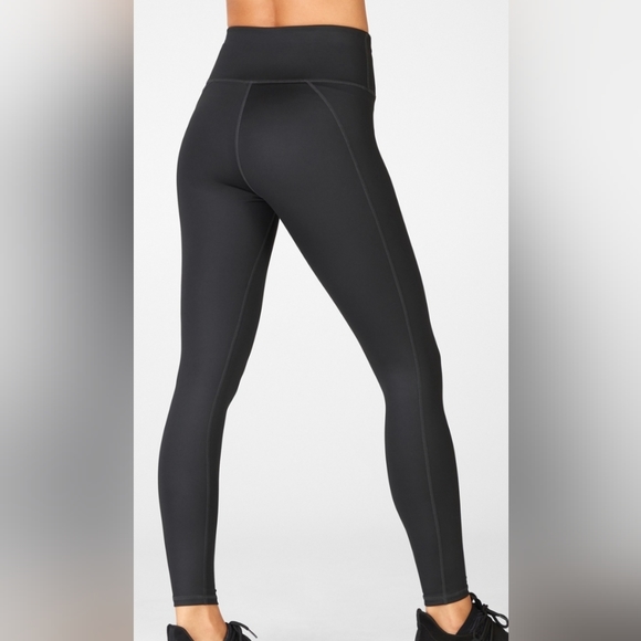 FABLETICS High-Waisted Ultracool Black Shine Legging 7/8 #NEW - Picture 9 of 14